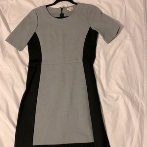 J Crew dress size 0. Grey and black.